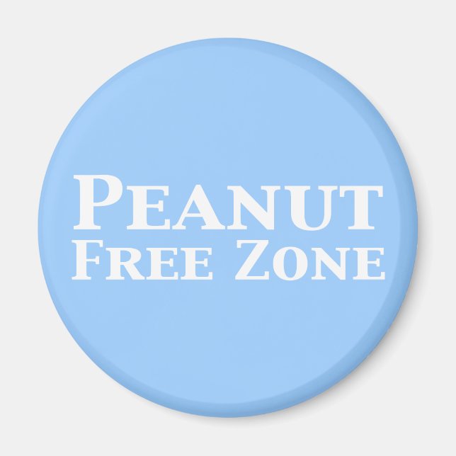 Peanut Free Zone Gifts Magnet (Front)