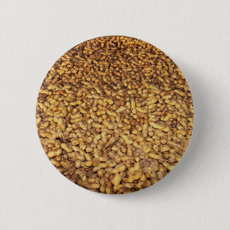 Peanut harvest, Cyprus texture 6 Cm Round Badge