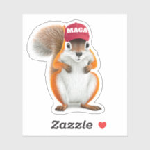 Peanut the Squirrel MAGA Sticker