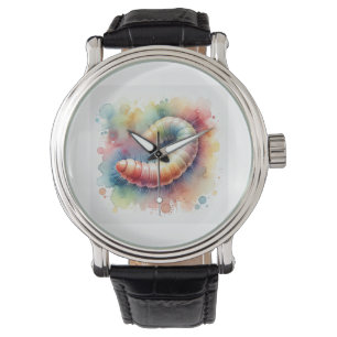 Peanut worm 171024AREF111 - Watercolor Watch
