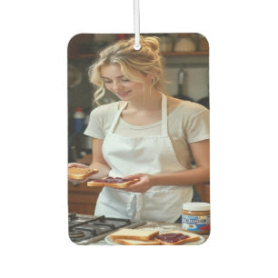 Peanutbutter and Jelly Sandwich Custom Car Air Freshener