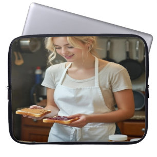 Peanutbutter and Jelly Sandwich Custom Laptop Sleeve
