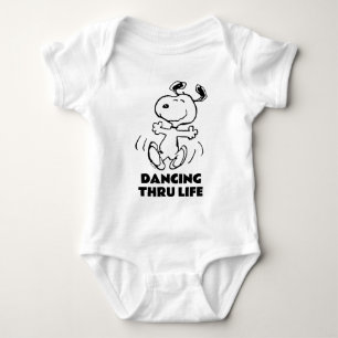 Peanuts A Snoopy Happy Dance Baby Bodysuit