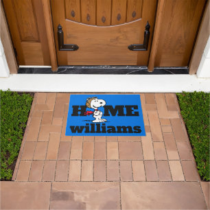 Peanuts   A Snoopy Happy Dance Doormat
