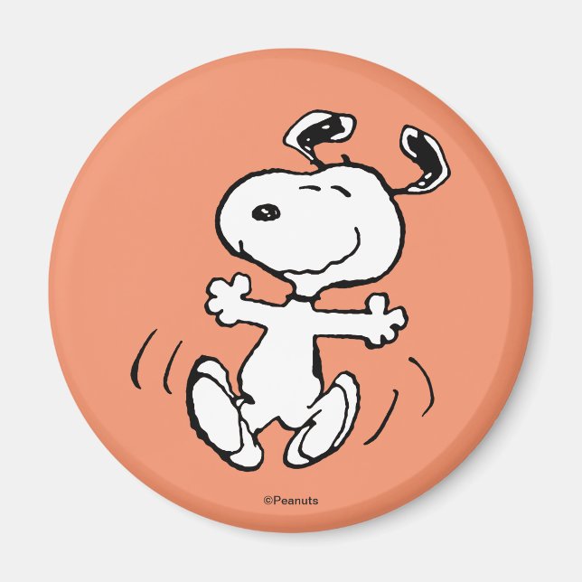 Peanuts | A Snoopy Happy Dance Magnet (Front)