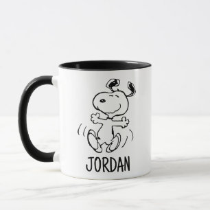 Peanuts   A Snoopy Happy Dance Mug