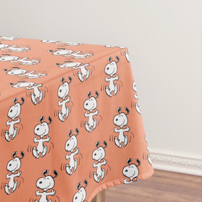Peanuts | A Snoopy Happy Dance Tablecloth (In Situ)