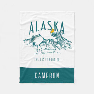 Peanuts   Alaska The Last Frontier Fleece Blanket