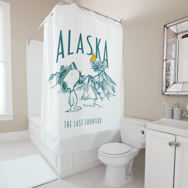Peanuts | Alaska The Last Frontier Shower Curtain (In Situ)
