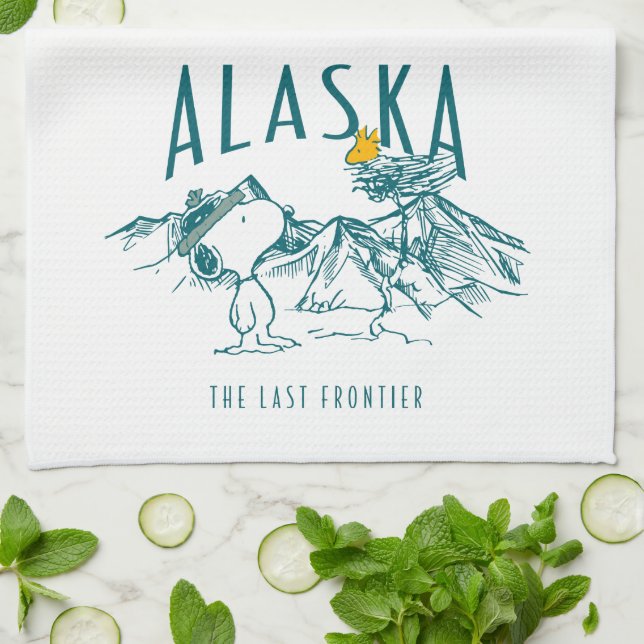 Peanuts | Alaska The Last Frontier Tea Towel (Folded)