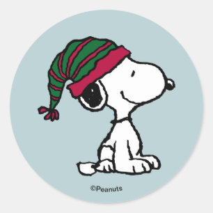 Peanuts   All The Trimmings Classic Round Sticker