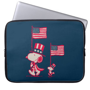 Peanuts American Summer Old Glory Laptop Sleeve