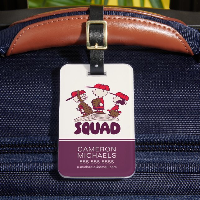 Peanuts | Baseball Squad Luggage Tag (Front Insitu 2)