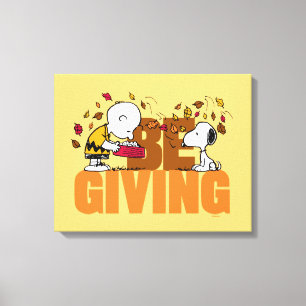 Peanuts   Be Giving Canvas Print