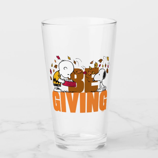 Peanuts | Be Giving Glass (Front)