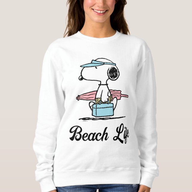 PEANUTS | Beach Bum Snoopy Sweatshirt (Front)