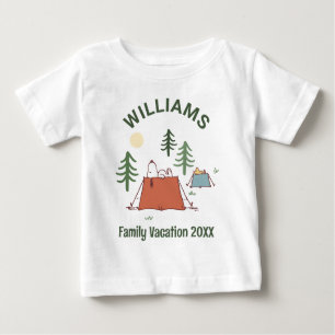 Peanuts   Camping Family Vacation Baby T-Shirt