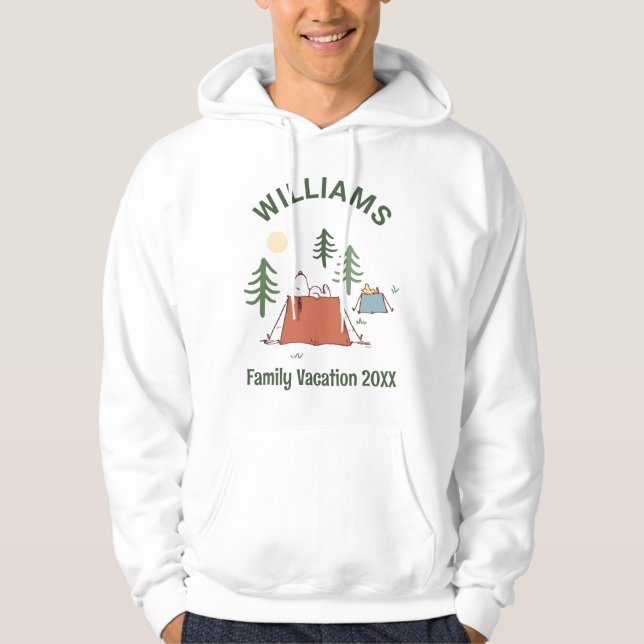 Peanuts | Camping Family Vacation Hoodie (Front)