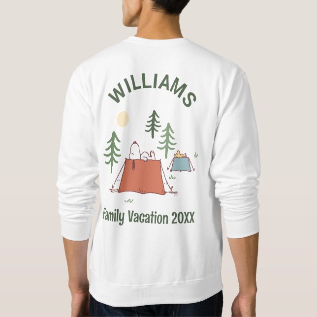 Peanuts | Camping Family Vacation Sweatshirt (Back)