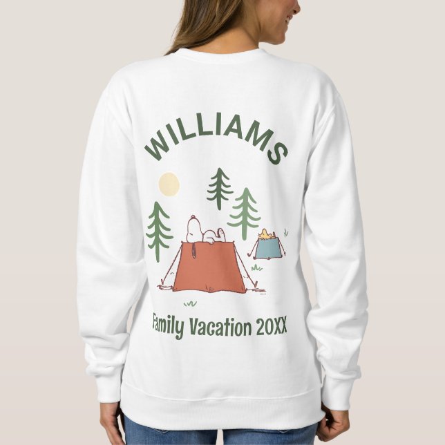 Peanuts | Camping Family Vacation Sweatshirt (Back)