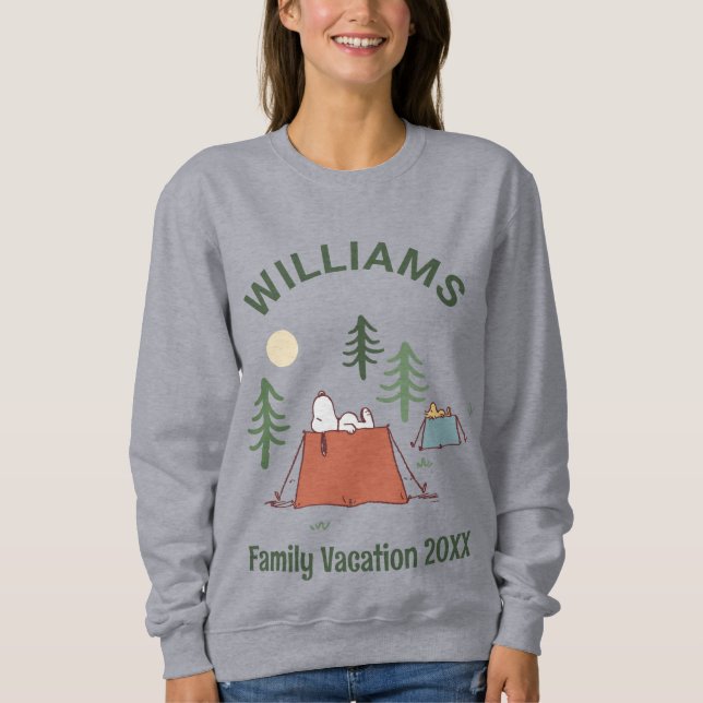 Peanuts | Camping Family Vacation Sweatshirt (Front)