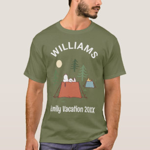 Peanuts   Camping Family Vacation T-Shirt