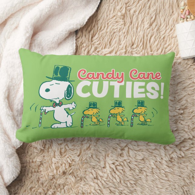 Peanuts | Candy Cane Cuties Lumbar Cushion (Blanket)