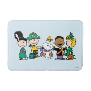 Peanuts Candy Crew Halloween Gang Bath Mat