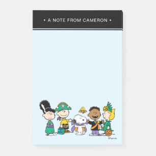 Peanuts Candy Crew Halloween Gang Post-it Notes