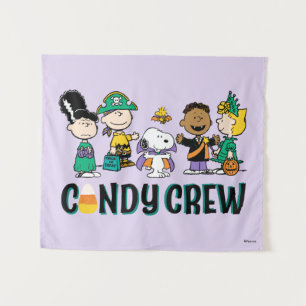Peanuts Candy Crew Halloween Gang Tapestry