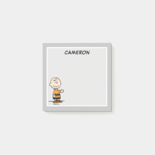 Peanuts   Charlie Brown   Add Your Name Post-it Notes