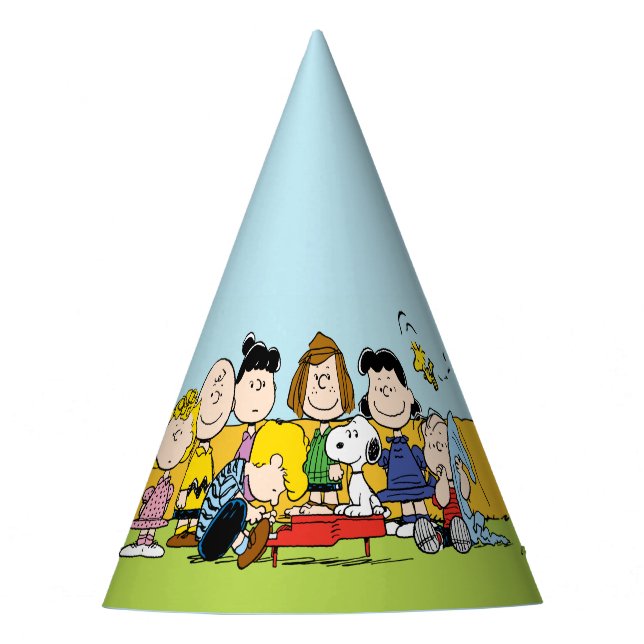 Peanuts | Charlie Brown and Gang Birthday Party Hat (Front)