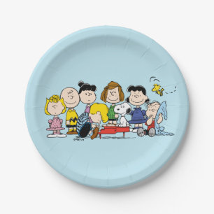 Peanuts   Charlie Brown and Gang Paper Plate