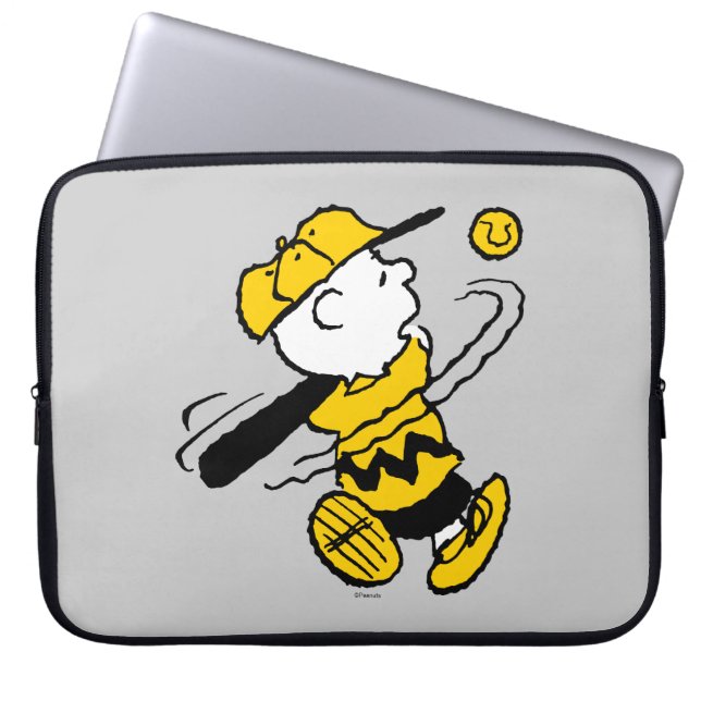 Peanuts | Charlie Brown at Bat Laptop Sleeve (Front)