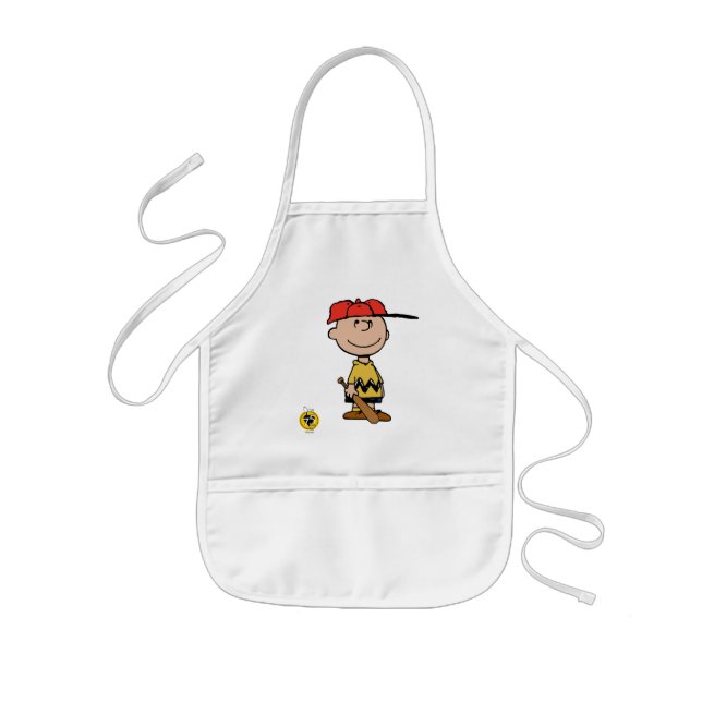 Peanuts | Charlie Brown Baseball Smile Kids Apron (Front)