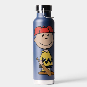 Peanuts   Charlie Brown Baseball Smile Water Bottle
