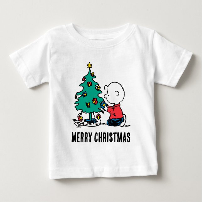 Peanuts | Charlie Brown Christmas Lights Baby T-Shirt (Front)