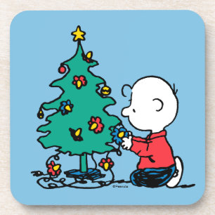 Peanuts   Charlie Brown Christmas Lights Coaster
