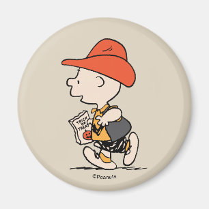 Peanuts Charlie Brown Cowboy Halloween Magnet