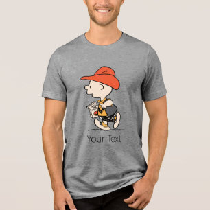 Peanuts Charlie Brown Cowboy Halloween Tri-Blend Shirt