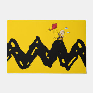 Peanuts   Charlie Brown Flying Kite Doormat