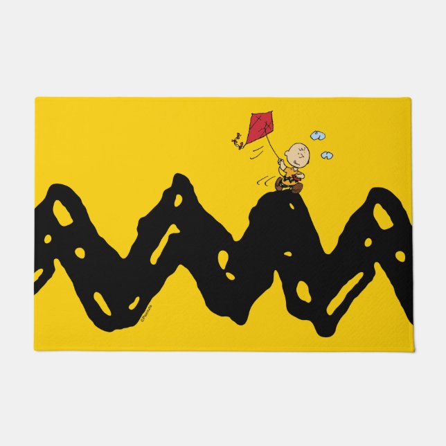 Peanuts | Charlie Brown Flying Kite Doormat (Front)