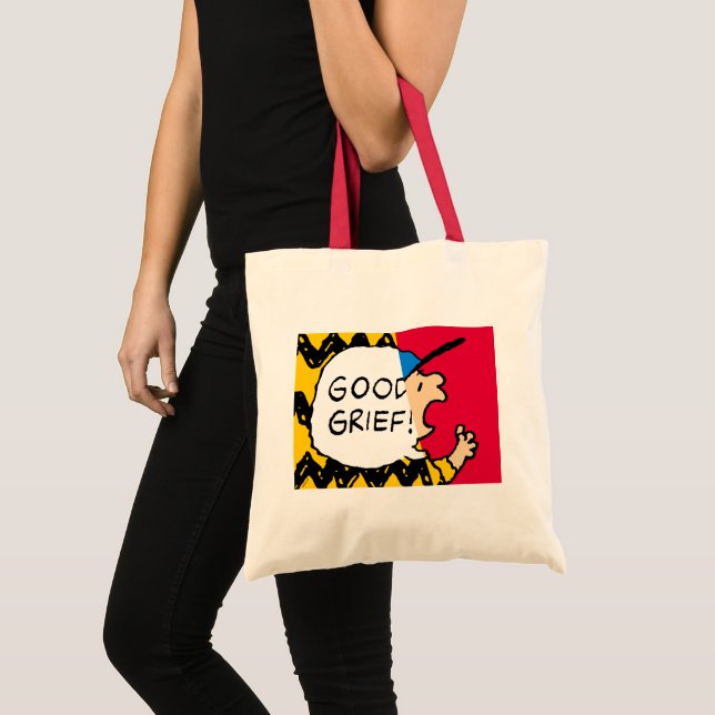 Peanuts | Charlie Brown Good Grief Half & Half Tote Bag (Front (Product))