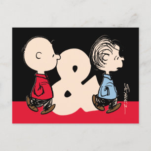 Peanuts   Charlie Brown & Linus Postcard