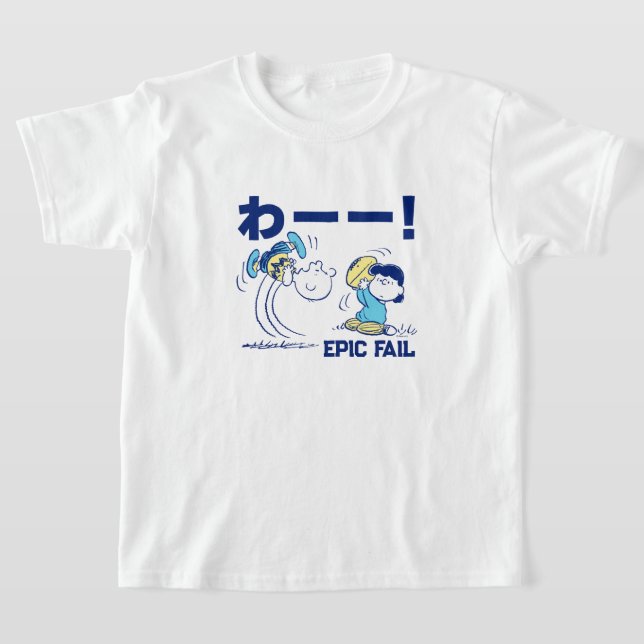 Peanuts | Charlie Brown & Lucy Football T-Shirt (Laydown)