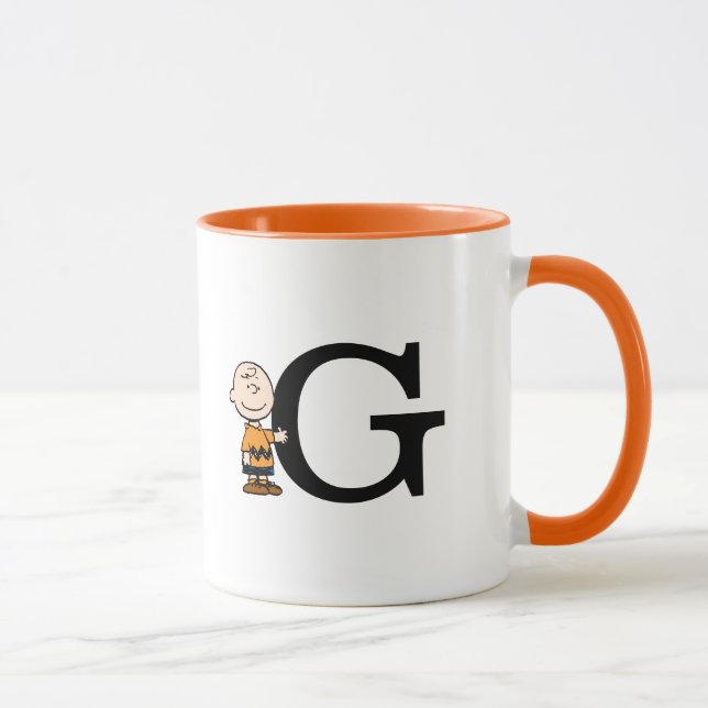 Peanuts | Charlie Brown Monogram G Mug (Right)