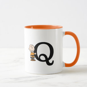 Peanuts   Charlie Brown Monogram Q Mug