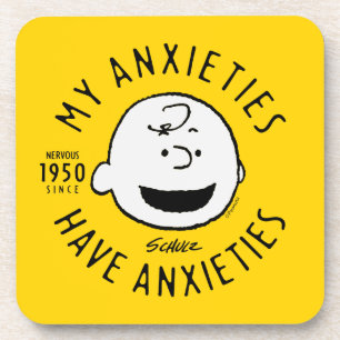 Peanuts   Charlie Brown Nervous Since 1950 Coaster