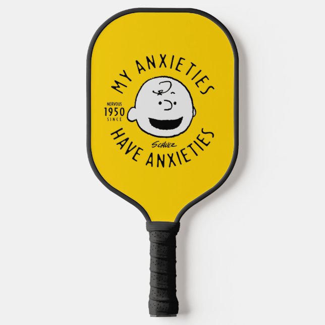 Peanuts | Charlie Brown Nervous Since 1950 Pickleball Paddle (Front)