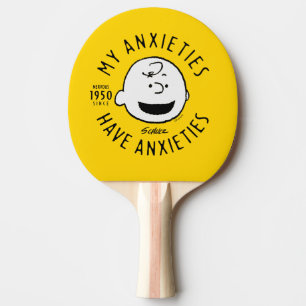 Peanuts   Charlie Brown Nervous Since 1950 Ping Pong Paddle